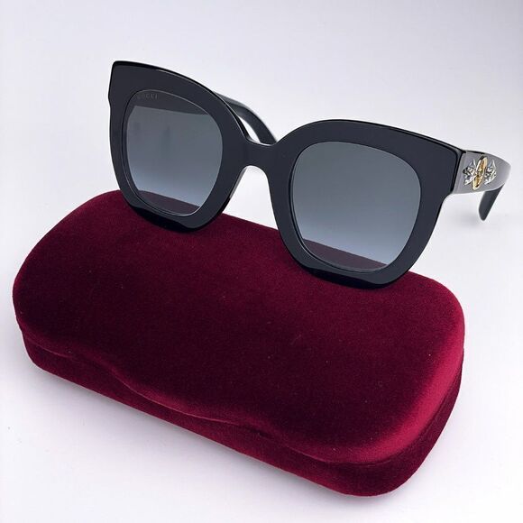 SALE! NEW Gucci  GG0208S 001 Black Gray Mirrored Gradient main image 13